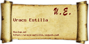 Uracs Estilla névjegykártya